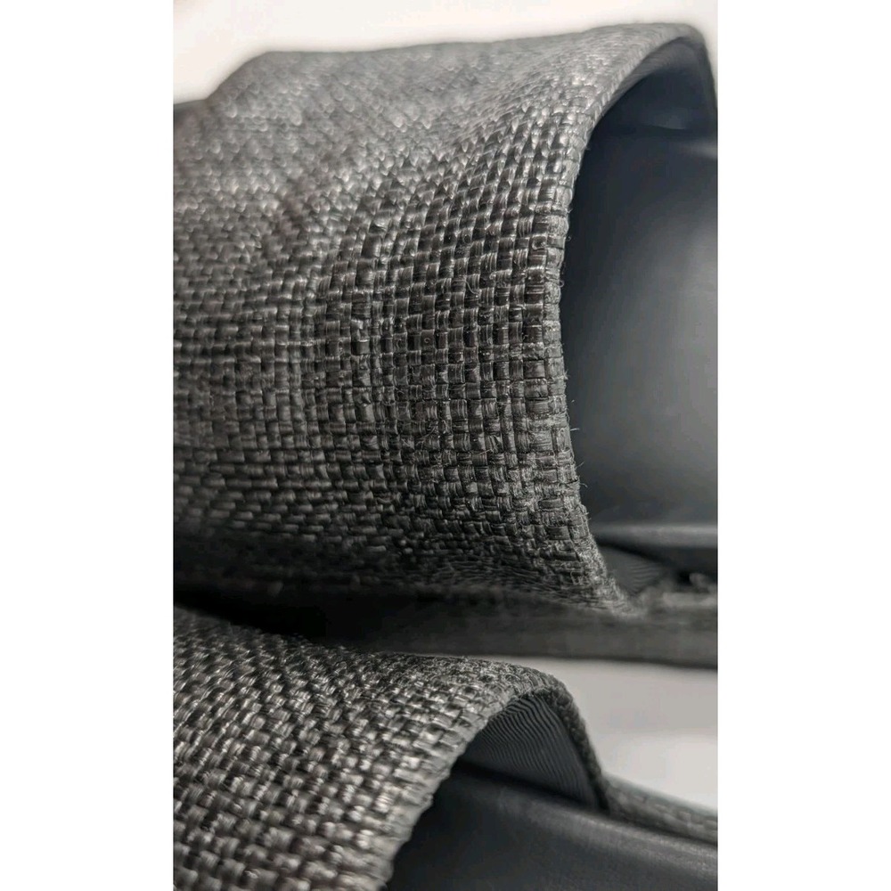 Steve Madden Kasper Slide Black Woven Platform Slip Ons Size 10 - Picture 9 of 9